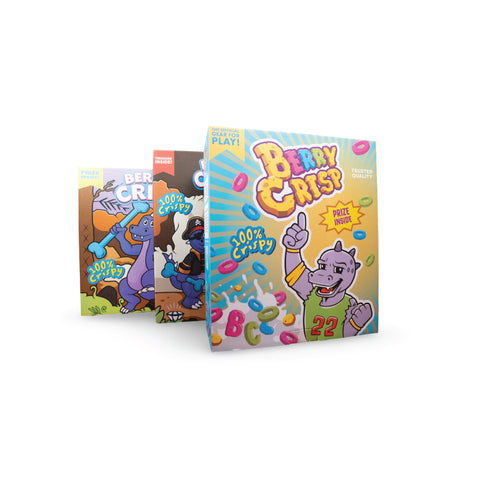 Crispy Pebbles Cereal Box