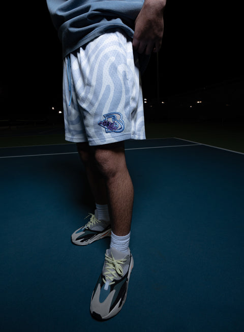 Blueberry Ice Swirl Shorts